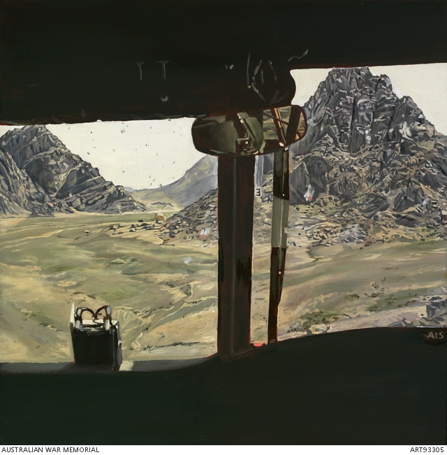 Lyndell Brown and Charles Green, View from Chinook, Helmand Province, Afghanistan (2007). Australian War Memorial.