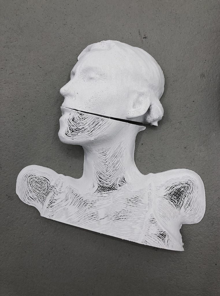 3D Printed Body Scan. By Yandell Walton.