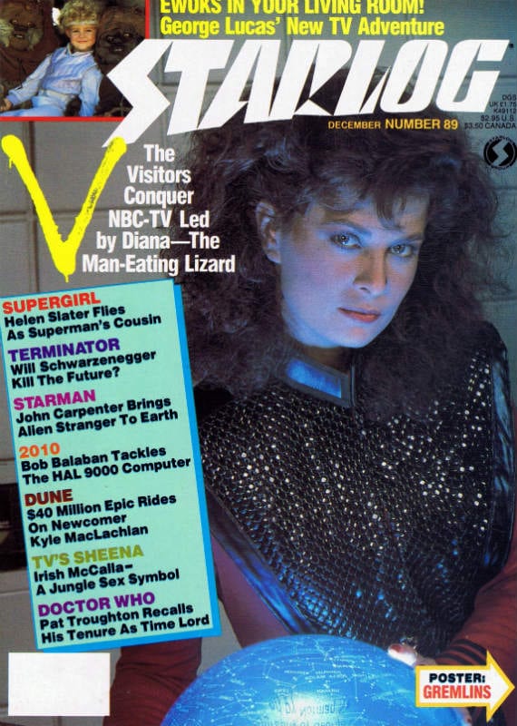 Jane Badler as Diana from V, on the front cover of Starlog magazine in 1984. Image by Tom Simpson, Flickr CC.