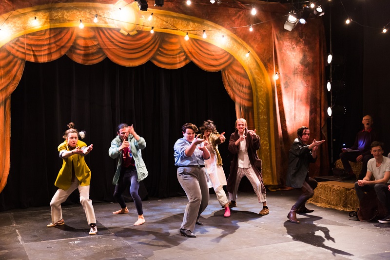 Theatre Company 19 perform in devised work, Children of Saturn (2018). Photo by Drew Echberg.