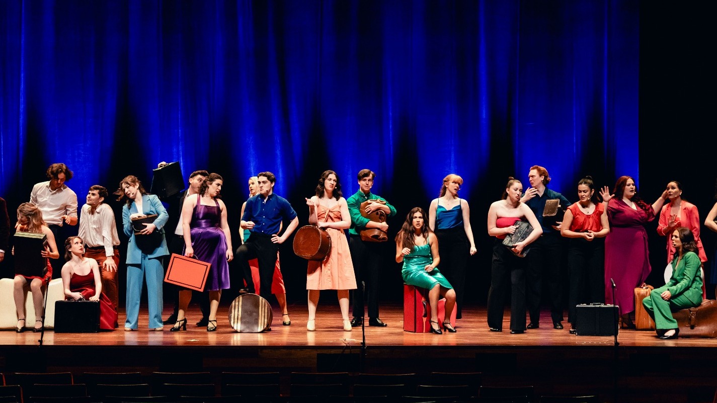 VCA Music Theatre students performing on Arts Centre Melbourne's State Theatre stage in Morning Melodies. 