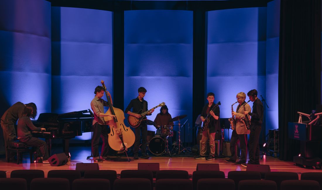 Image of Jazz band performing on stage