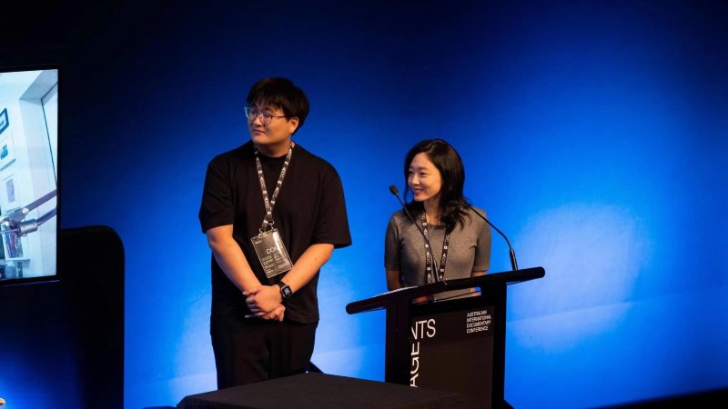 Chouwa Liang (R) and producer Andy Huang. Image supplied.
