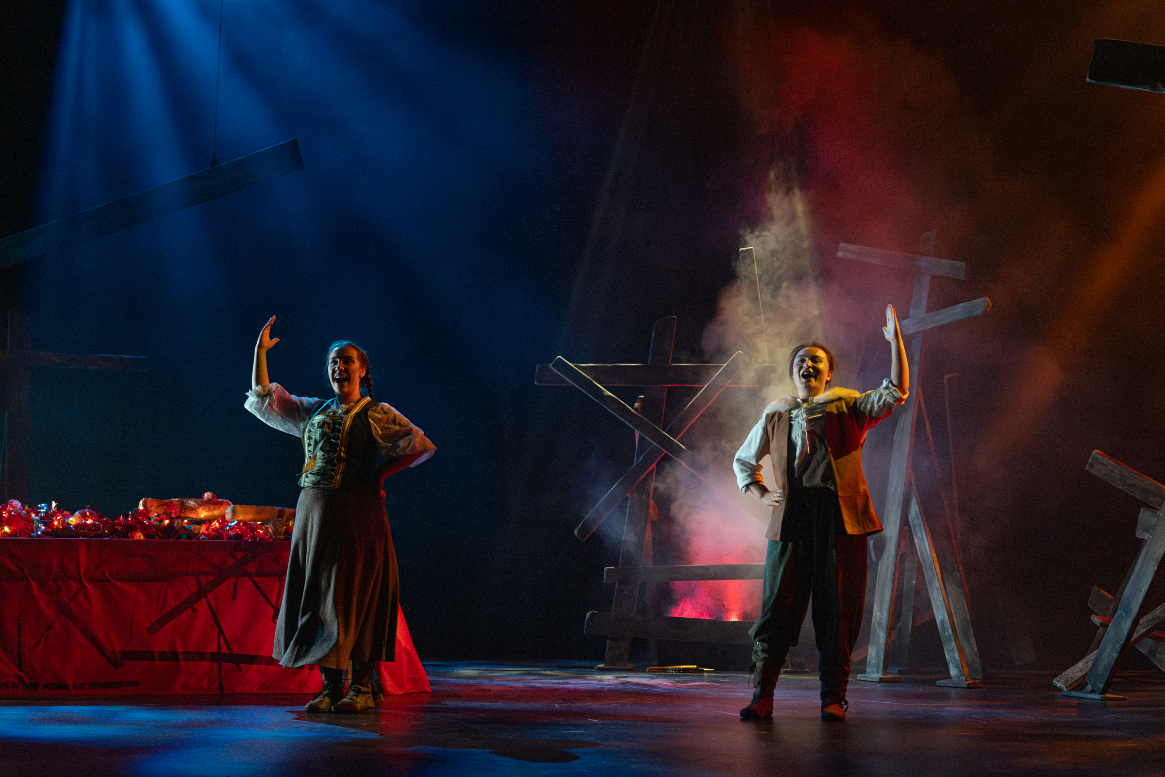 Two Opera students starring in Hansel and Gretel the opera