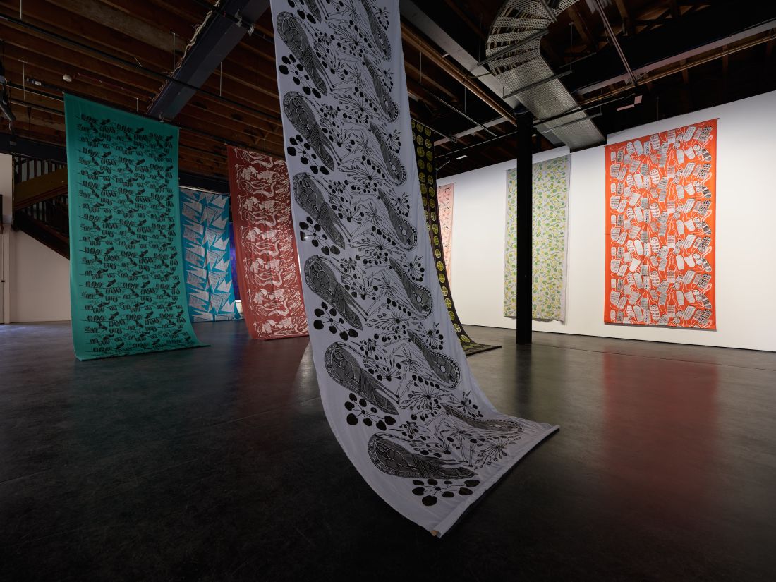 Image for Country to cloth: screen printed fabric from Injalak Arts 