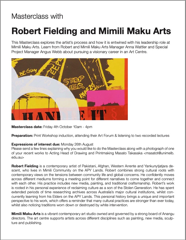 Masterclass with Robert Fielding