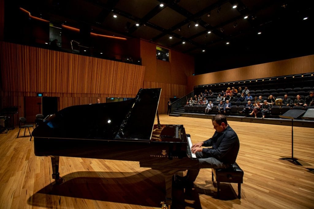 PhD candidate Coady Green performs a selection of piano etudes by the Russian composer Anton Rubinstein. By Sav Schulman.